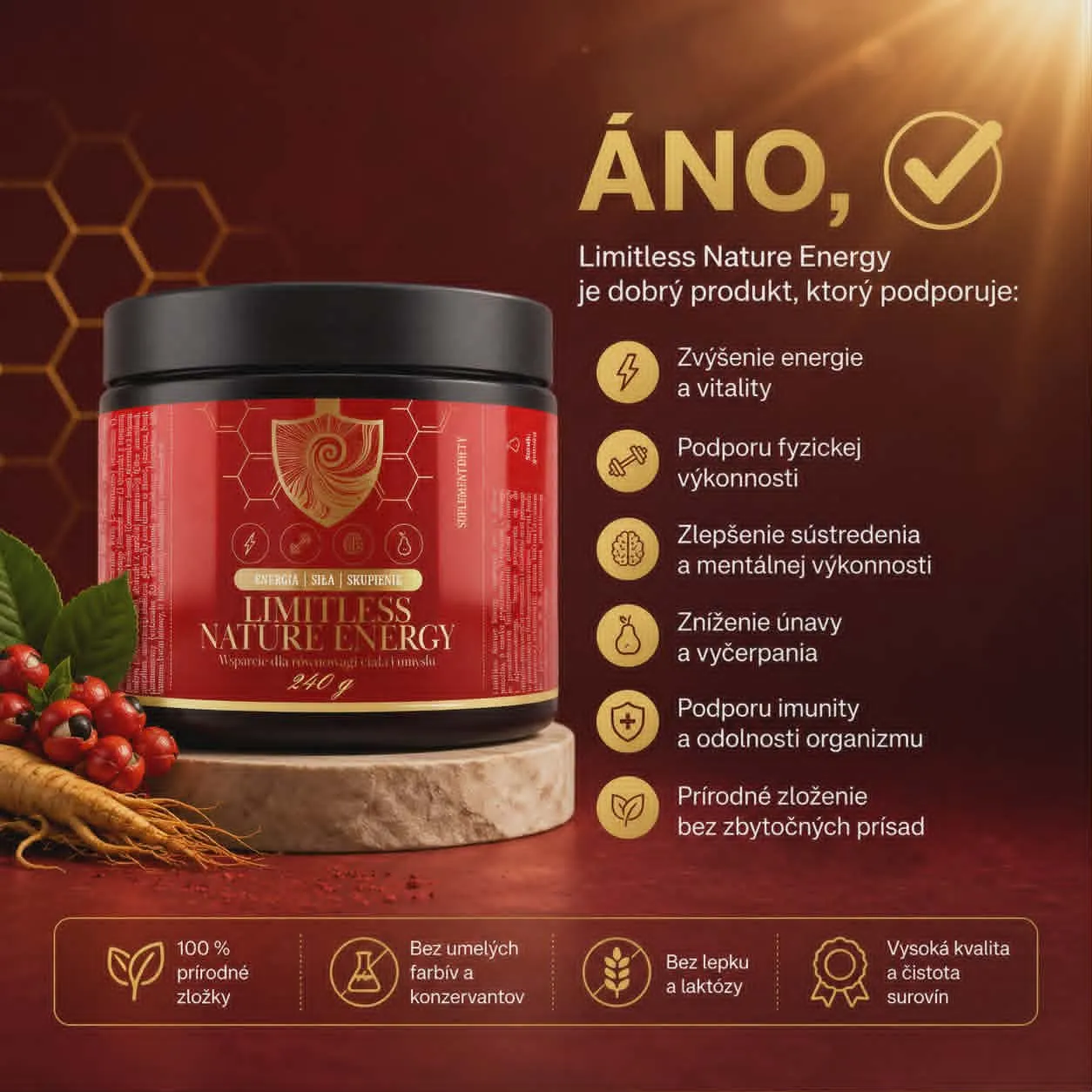 Limitless Nature Energy (LNE) – Neobmedzená energia prírody, 240gr